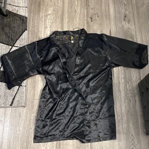 Black Lace Robe